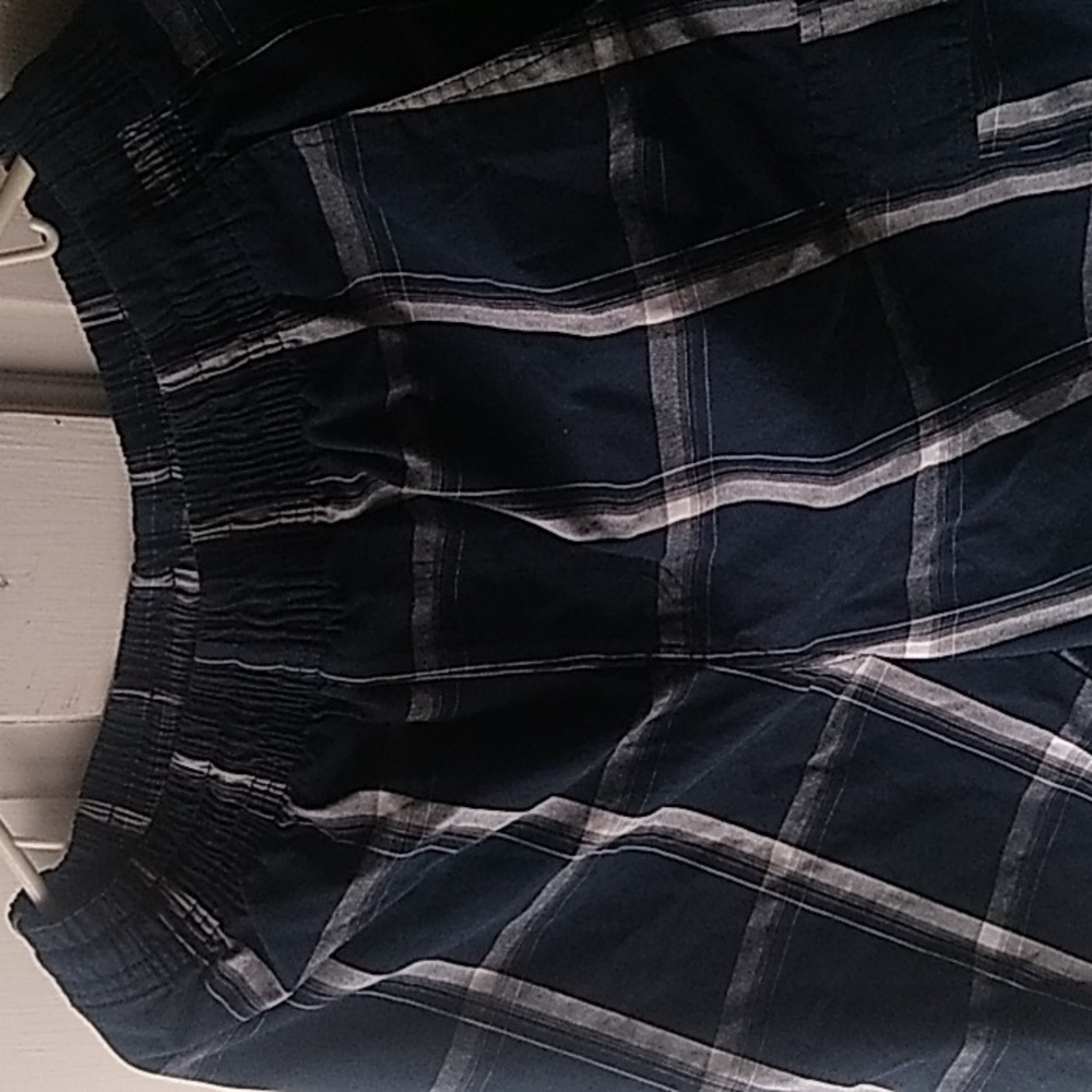 Y2k shaka wear shorts Mens size large blue plaid - Picture 2 of 6